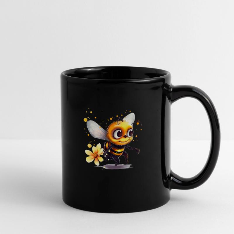 Funny bee has covered herself with bee pollen Full Colour Mug