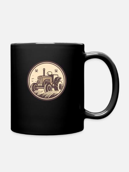 Tracteur, Machines agricoles, Agriculture - Mug uni - noir