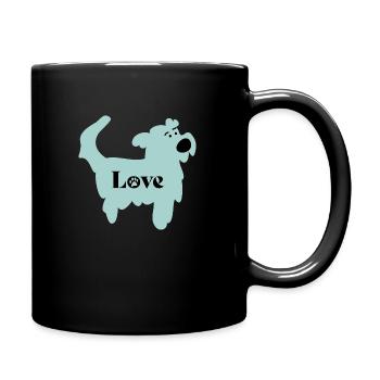 dog - Tasse einfarbig - Schwarz - Rechts