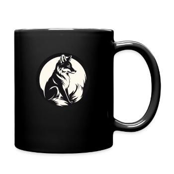 Fox, Reineke, Red Nose, Vixen, Red Skirt - Full Colour Mug - black - Right
