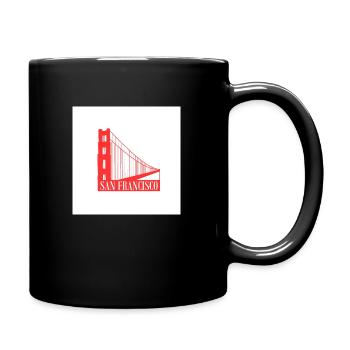 San Francisco - Tasse einfarbig - Schwarz - Rechts