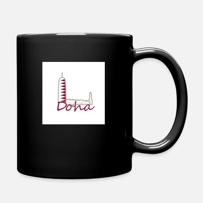 Doha - Full Colour Mug - black