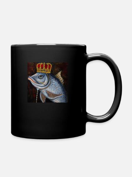 King of Fish - Full Colour Mug - black