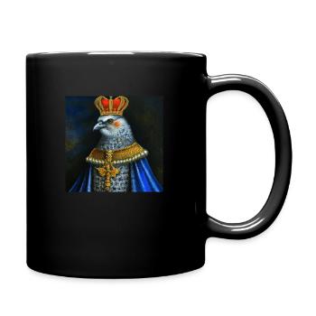 Eagle in the crown - Full Colour Mug - black - Right