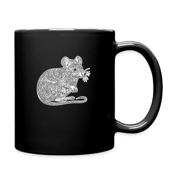 Rat, souris, rongeur, rats - Mug uni - noir - Droite