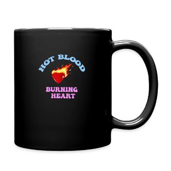 Burning heart - Full Colour Mug - black - Right