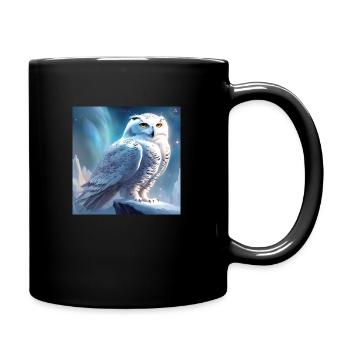 Harfang des neiges - Mug uni - noir - Droite