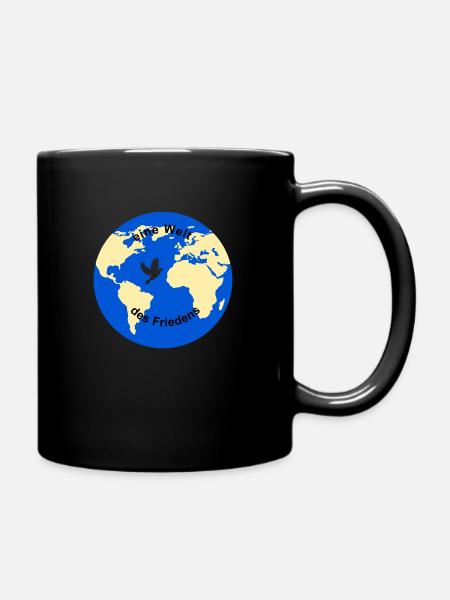 Globus de - Tasse einfarbig - Schwarz