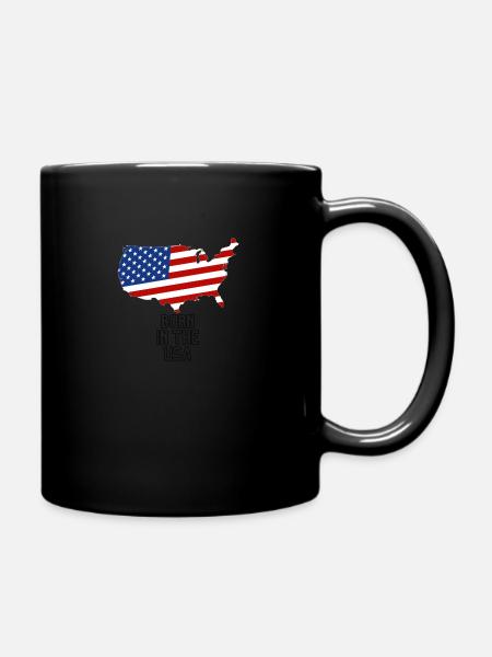 USA - Tasse einfarbig - Schwarz