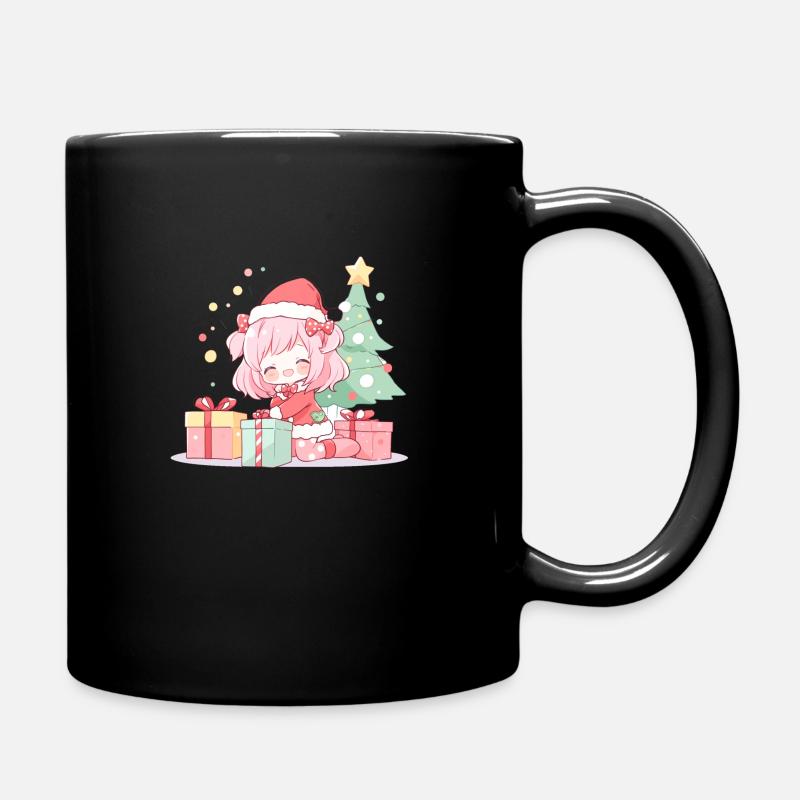 Weihnachtselfe - Tasse einfarbig - Schwarz