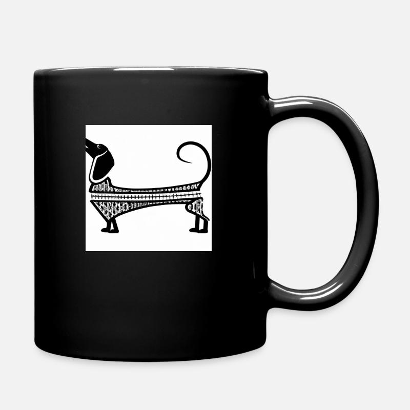 Dackel 1920 - Tasse einfarbig - Schwarz