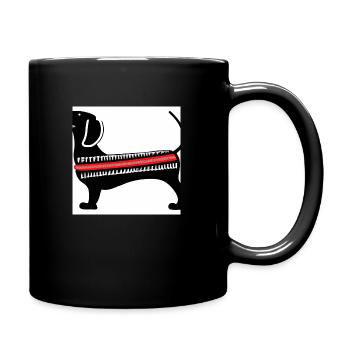 Sausage Dog 1920 - Tasse einfarbig - Schwarz - Rechts