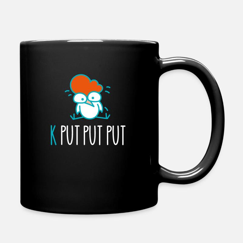 Le drôle de poulet est fatigué (a) - Mug uni - noir