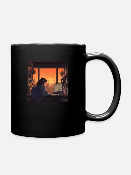 Lo-Fi Vibes: Stylisches Design für deine Outfits! - Tasse einfarbig - Schwarz