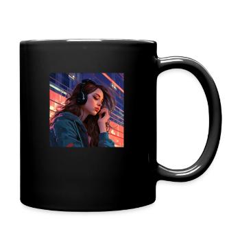 Lo-Fi Vibes: Stylisches Design für deine Outfits! - Tasse einfarbig - Schwarz - Rechts