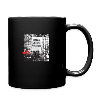 Omas Gegen Rechts - Tasse einfarbig - Schwarz - Rechts