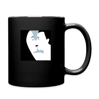 Küssen - Tasse einfarbig - Schwarz - Rechts