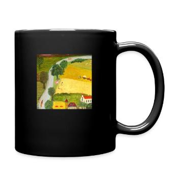 Landscape with river - Tasse einfarbig - Schwarz - Rechts