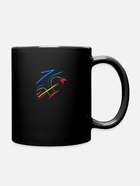 Abstraction sur T-shirt - Mug uni - noir