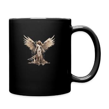 Fallen Angel - Tasse einfarbig - Schwarz - Rechts