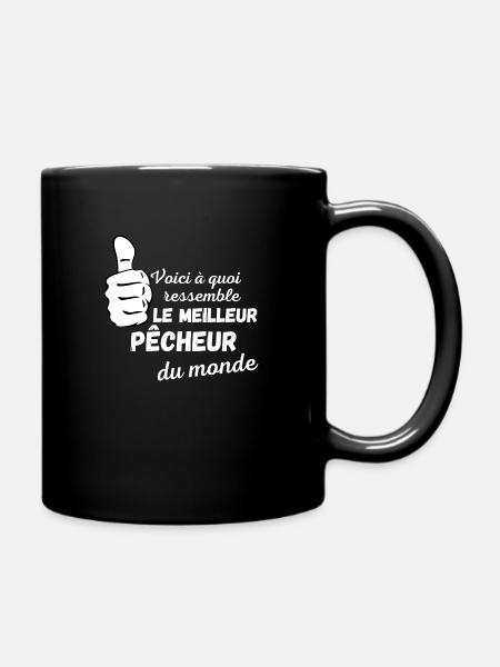 Meilleur pêcheur cadeau anniversaire - Mug uni - noir