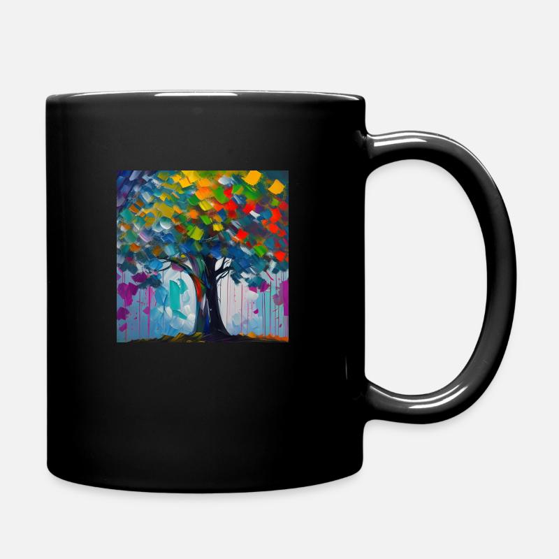 Farbenbaum - Tasse einfarbig - Schwarz