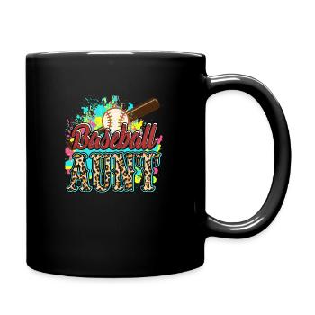 Baseball Aunt - Full Colour Mug - black - Right