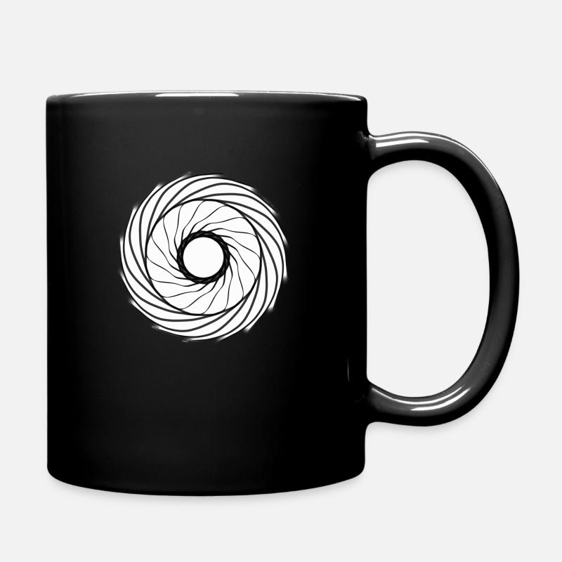 Optique circulaire - Mug uni - noir