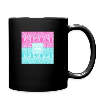 Impression « Montez le son de la musique » - Design 3 - Mug uni - noir - Droite