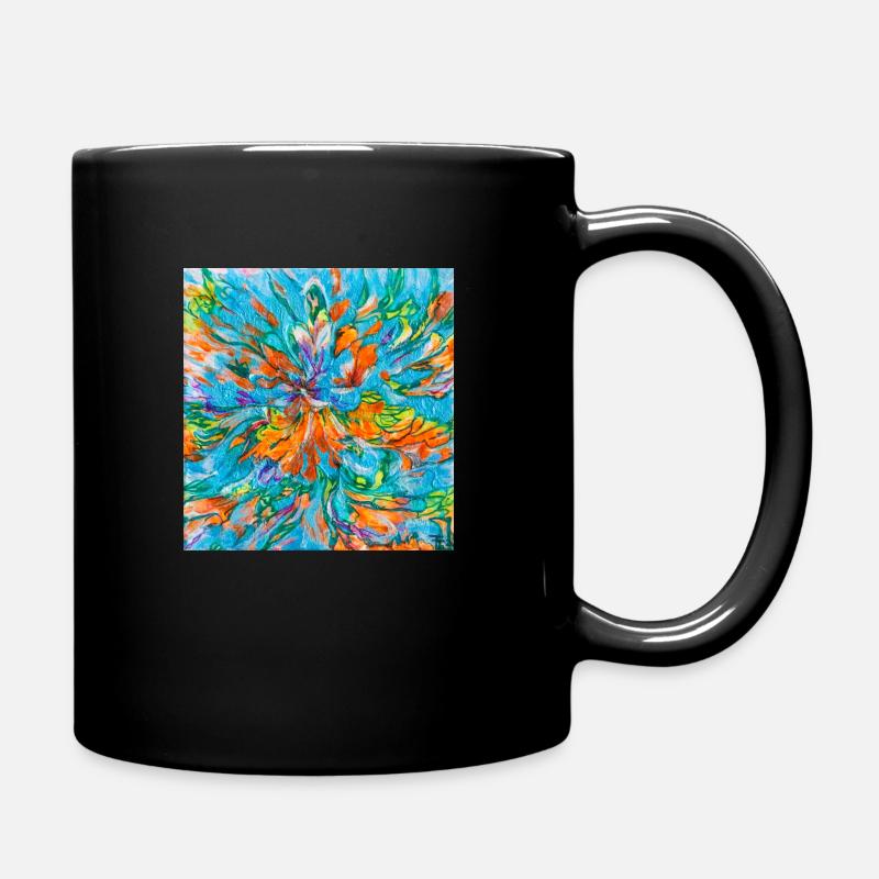 Flower (Collaboration with TASHA TVERDOMED) - Full Colour Mug - black