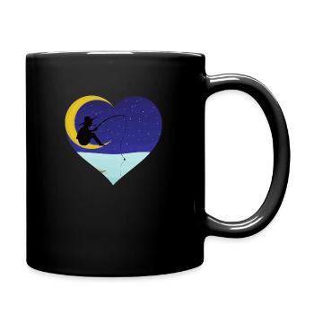 Dreamin' Fisherman - Tasse einfarbig - Schwarz - Rechts