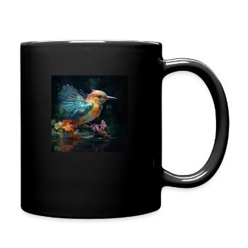 Mystical bird - Full Colour Mug - black - Right