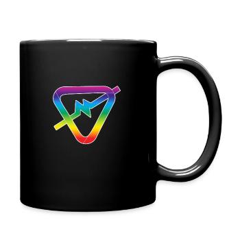 Rainbow log_Black Products - Full Colour Mug - black - Right