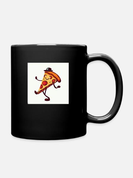 Pizza Margherita - Mug uni - noir