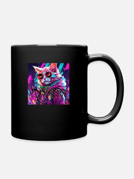Syntchcat Trickster 3 - Tasse einfarbig - Schwarz