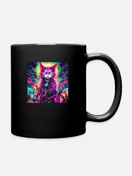 SyntchCat Warlock 2 - Tasse einfarbig - Schwarz