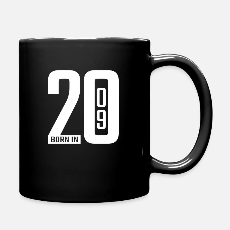 Born in 2009 white - Tasse einfarbig - Schwarz