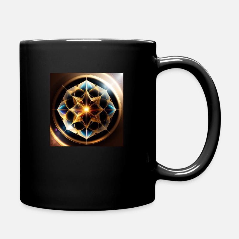 Mandala Kosmisch - Tasse einfarbig - Schwarz