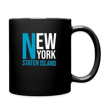 New York Staten Island New York - Full Colour Mug - black - Right