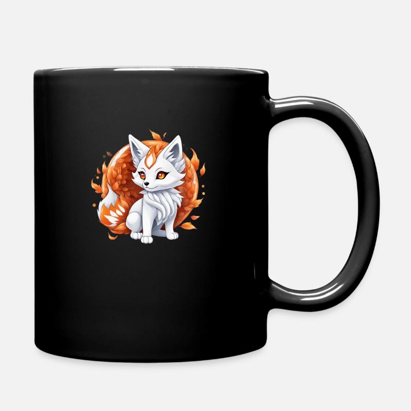 Kawaii Kitsune - Mug uni - noir