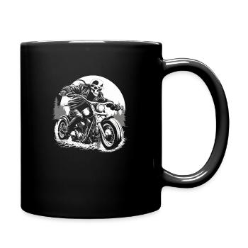 Fahrt mit dem Mond - Tasse einfarbig - Schwarz - Rechts