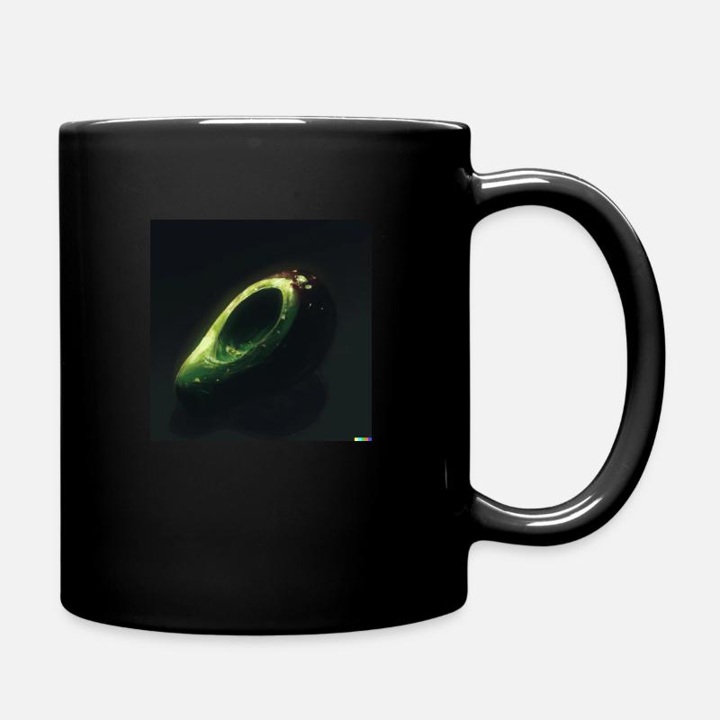 Space Avocado 2 - Tasse einfarbig - Schwarz