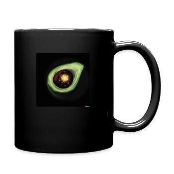 Space Avocado 3 - Tasse einfarbig - Schwarz - Rechts