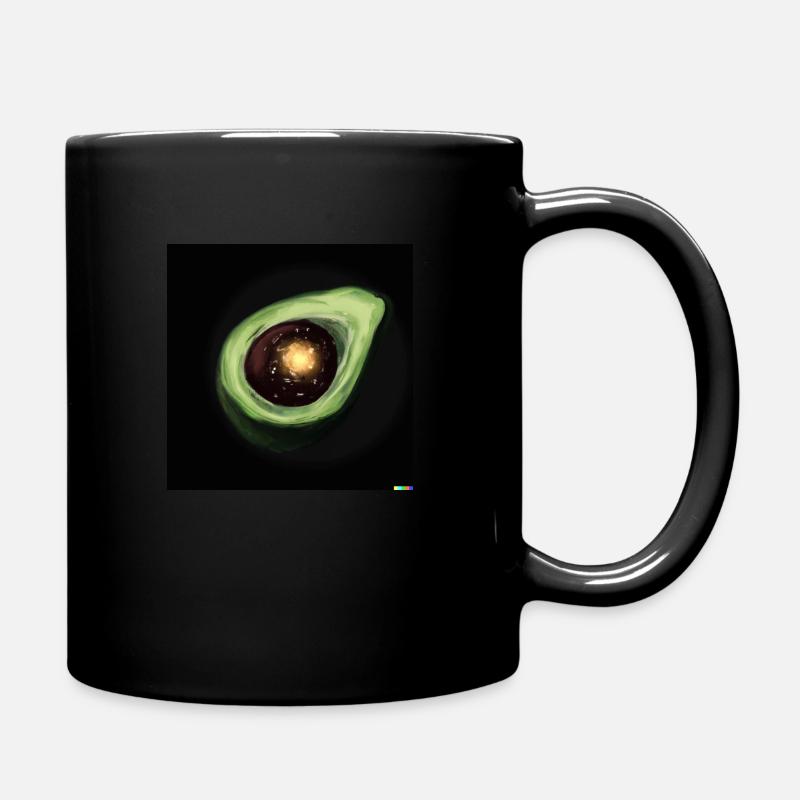 Space Avocado 3 - Tasse einfarbig - Schwarz