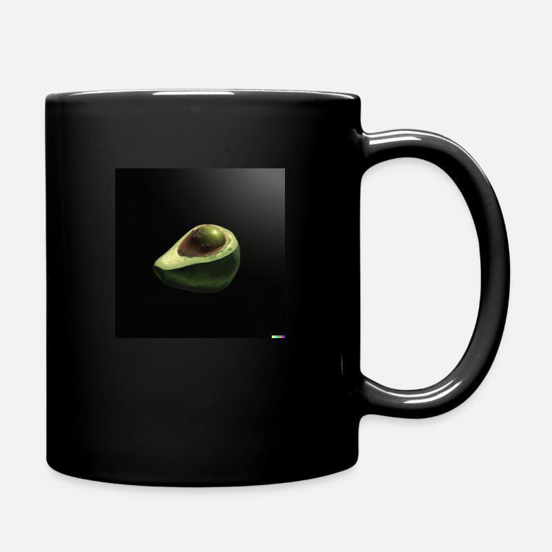 Space Avocado - Tasse einfarbig - Schwarz
