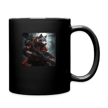 GearsOfWar Inspiriert - Tasse einfarbig - Schwarz - Rechts