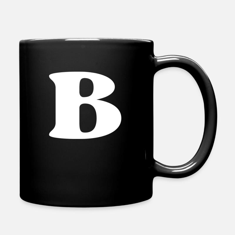 Lettre b - Mug uni - noir