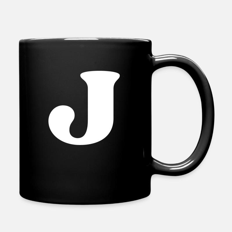 Lettre j - Mug uni - noir
