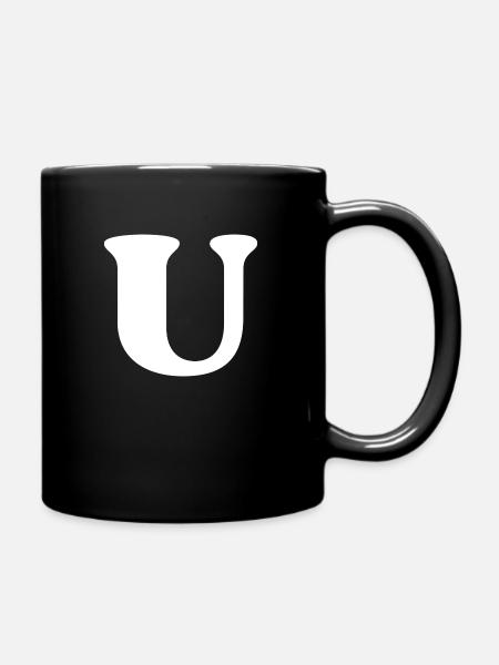Lettre u - Mug uni - noir