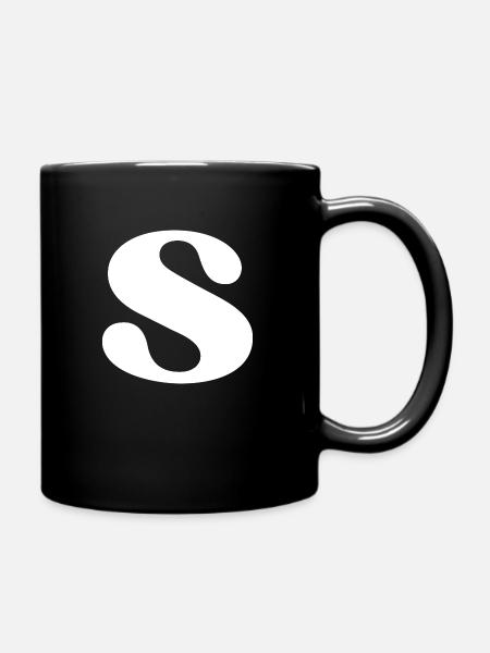 Lettre s - Mug uni - noir